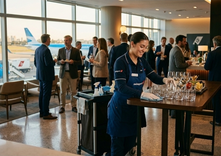 Asistente de limpieza y salón Swissport International