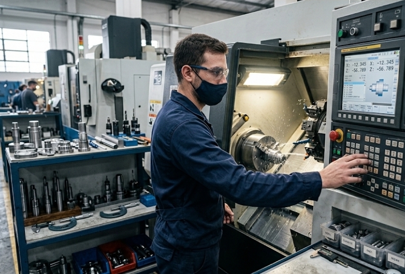 Operario de Torno CNC en Hoteles de Equipamiento Industrial ​TORMECAR